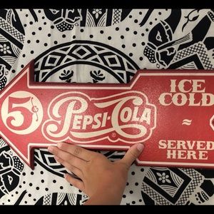 Vintage Pepsi Cola Sign